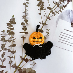 ハロウィン　アイテム　ブローチ ヘアクリップ　仮装グッズ  カボチャ魔法使い　pumpkin ウイザード 5枚目の画像