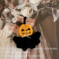 ハロウィン　アイテム　ブローチ ヘアクリップ　仮装グッズ  カボチャ魔法使い　pumpkin ウイザード 4枚目の画像