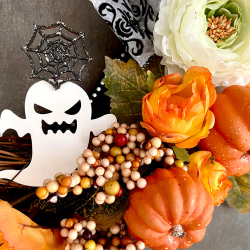 ❤︎あいぞうさま専用❤︎特大ハロウィンリース　フラワーリース　アーティフィシャル ❤︎あいぞうさま専用❤︎特大ハロウィンリース フラワーリース