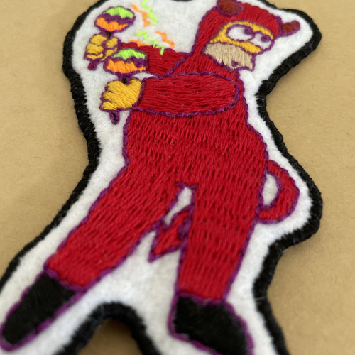 シンプソンズホーマーデビル手刺繍アイロンワッペン その他
