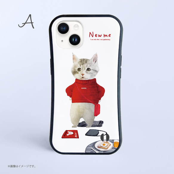 「NEW ME」耐衝撃グリップiPhoneケース 3枚目の画像