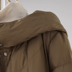 【M-2xL】冬 フード付きロングダウンジャケット　カジュアルな軽い 暖かさロングコート 6枚目の画像