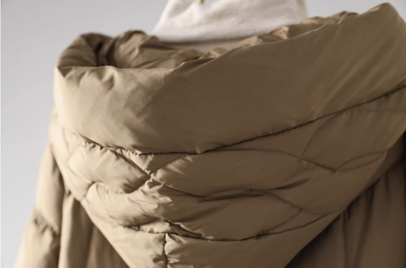 【M-2xL】冬 フード付きロングダウンジャケット　カジュアルな軽い 暖かさロングコート 16枚目の画像