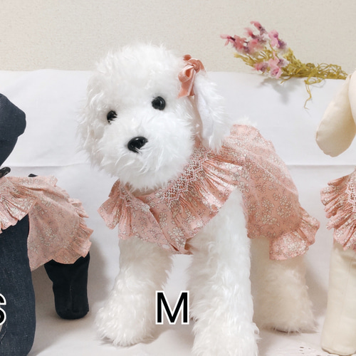 犬服 パリスタイル小型犬服 受注制作 ～スモッキング刺繍
