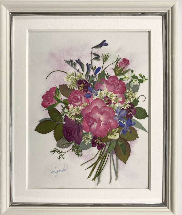 押し花額 押し花アート バラ 割れない 軽い 卒業祝 入学祝 お見舞い 母