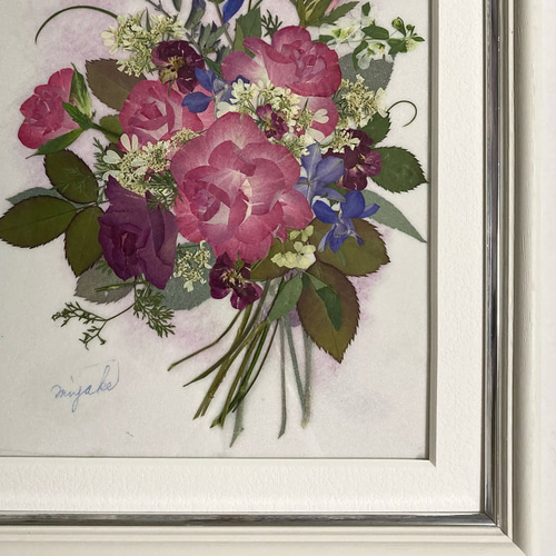 押し花額 押し花アート バラ 割れない 軽い 卒業祝 入学祝 お見舞い 母