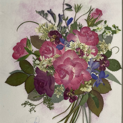 押し花額 押し花アート バラ 割れない 軽い 卒業祝 入学祝 お見舞い 母