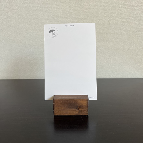 【送料込】個展「雨やどり」展示作品｜ポストカード2枚セット「交差点の傘の花」オンデマンド印刷 2枚目の画像