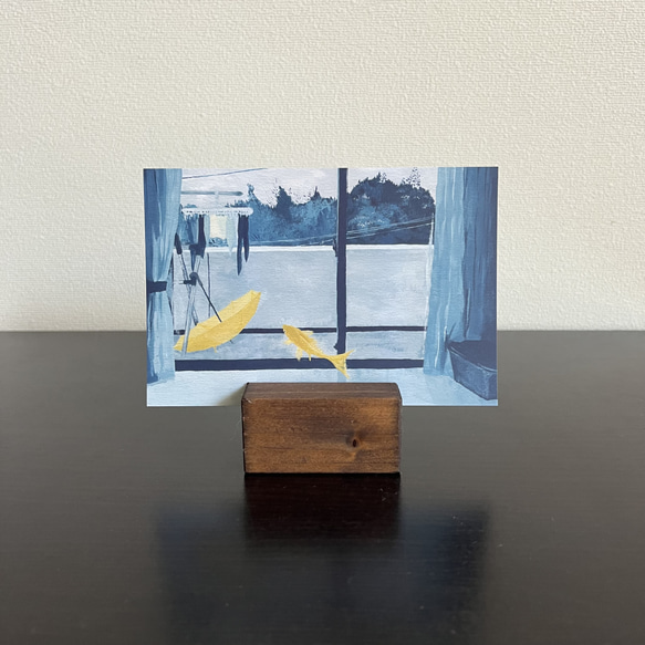 【送料込】個展「雨やどり」展示作品｜ポストカード2枚セット「雨の翌日」オンデマンド印刷 1枚目の画像