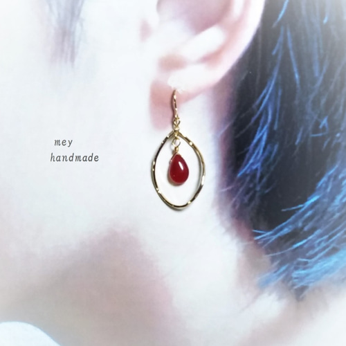 Creema限定 ポイントアップ】14kgf＊小さな赤の雫と大きな雫が