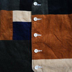 corduroy patchwork vest 　classic color 第4張的照片