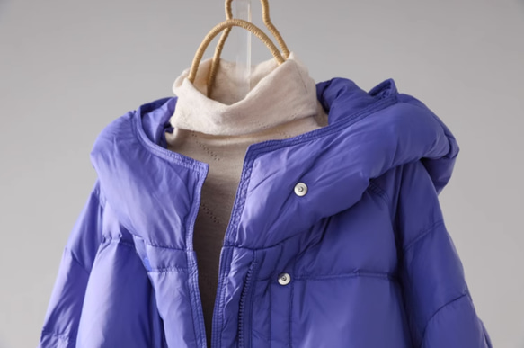 【S-M】冬 フード付きダウンジャケット　カジュアルな軽い 暖かさコート　防風ジャケット 6枚目の画像