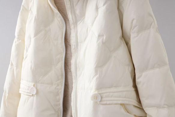 【S-L】冬 軽いダウンジャケット　カジュアル 暖かさコート　防風ジャケット　ホワイト 9枚目の画像