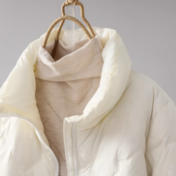 【S-L】冬 軽いダウンジャケット　カジュアル 暖かさコート　防風ジャケット　ホワイト 6枚目の画像