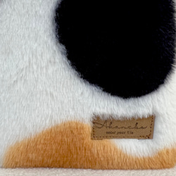 三毛猫ボア　小さめサコッシュ　ファー　ショルダーバック　スマホショルダー　akaneko 猫バッグ 8枚目の画像