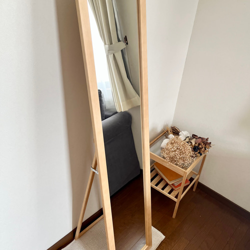 日本製】全身鏡 スタンドミラー アンティーク調 ドレッサー・ミラー