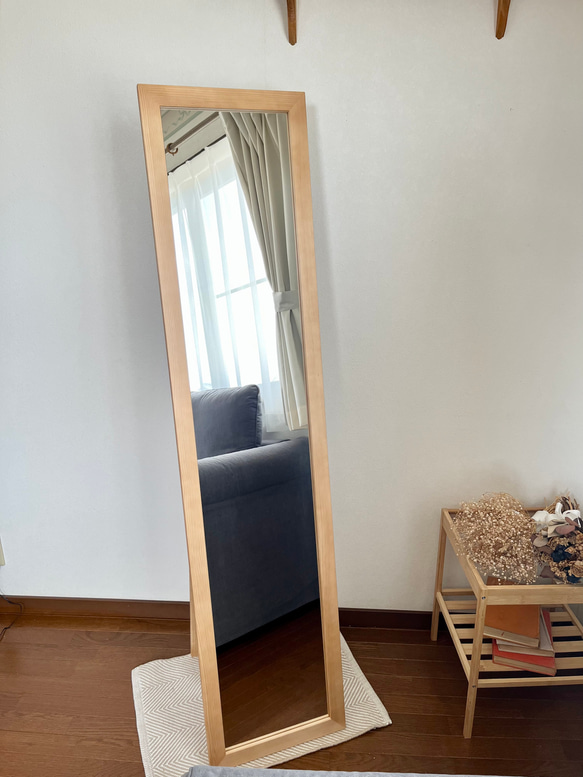 【日本製】全身鏡　スタンドミラー　アンティーク調 5枚目の画像