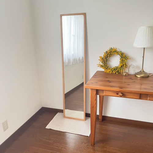 日本製】全身鏡 姿見 立て掛けミラー アンティーク調 ドレッサー