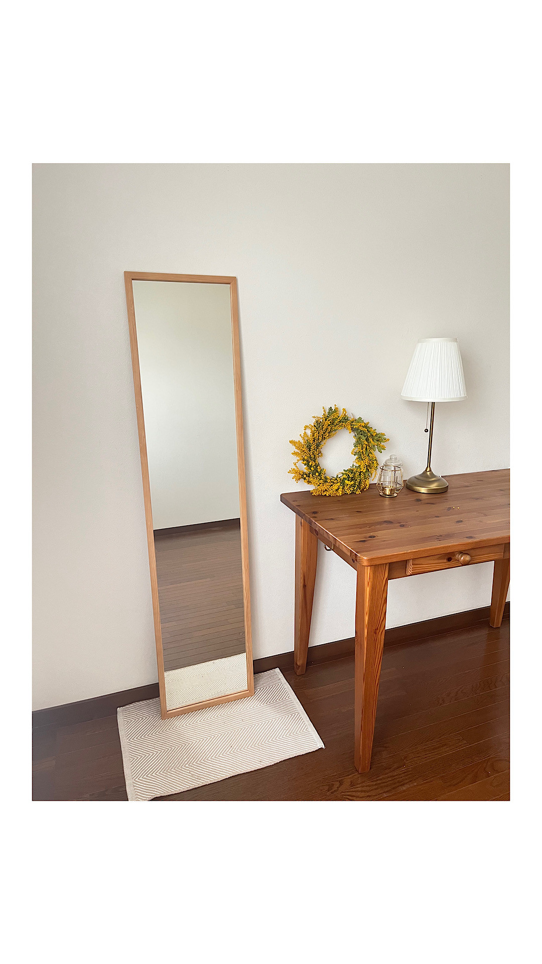 日本製】全身鏡 姿見 立て掛けミラー アンティーク調 ドレッサー