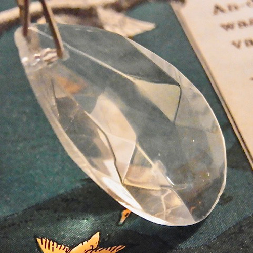 オランダ アンティーク シャンデリア ガラス ドロップ パーツ