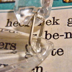 オランダ アンティーク シャンデリア ガラス ドロップ パーツ クリスタル しずく型 50mm 10枚目の画像