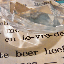 オランダ アンティーク シャンデリア ガラス ドロップ パーツ クリスタル しずく型 50mm 4枚目の画像