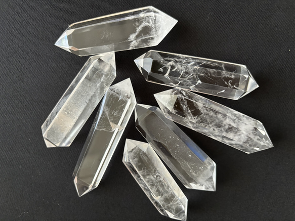 200★セール得々セット★氷のような質感【ブラジル産♢天然水晶結晶ポイント】❤️ 200☆セール得々セット☆氷のような質感【ブラジル産♢天然水晶