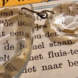 オランダ アンティーク シャンデリア ガラス ドロップ パーツ クリスタル しずく型 63mm 8枚目の画像