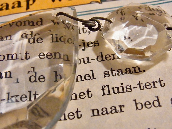 オランダ アンティーク シャンデリア ガラス ドロップ パーツ クリスタル しずく型 63mm 8枚目の画像