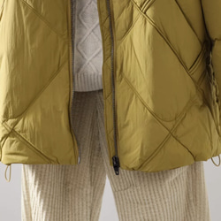 冬 フード付きロングダウンジャケット　カジュアルな軽い 暖かさロングコート 14枚目の画像