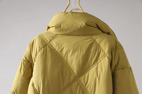 冬 フード付きロングダウンジャケット　カジュアルな軽い 暖かさロングコート 15枚目の画像
