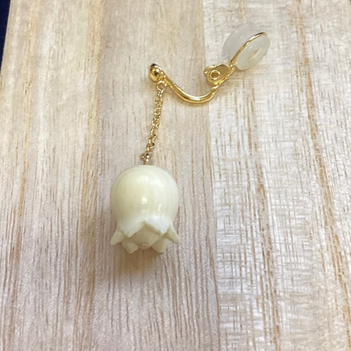 ☆本象牙イヤリング（鈴蘭） ※A-78 イヤリング