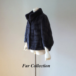 パリ的エレガンス☆ミンクのジャケット茶黒新品処分暖かいミンクコート本物毛皮コート