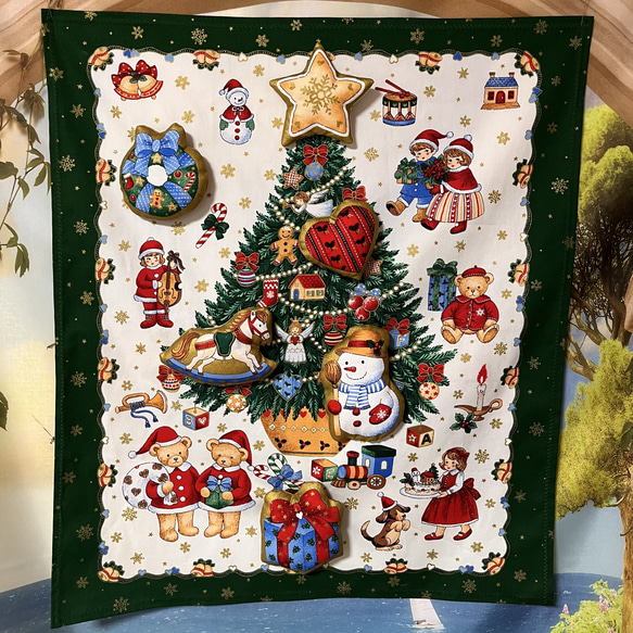 幻想的な冬バージョンパネル生地　ハンドメイド　クリスマス クリスマス パネル生地とオーナメント その他インテリア雑貨 いちの