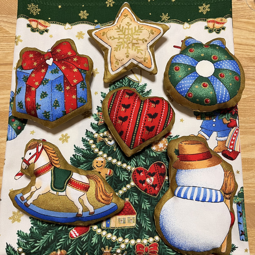 クリスマス パネル生地とオーナメント その他インテリア雑貨