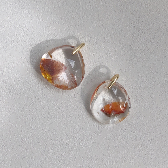 高品質◇リモナイトインクォーツ(天然水晶) ペンダントトップ 【855 