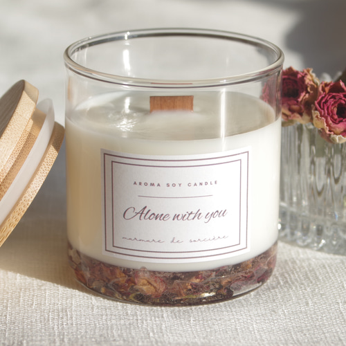 精油を贅沢に30滴使用】集めたくなる5種類の香り木芯アロマキャンドル