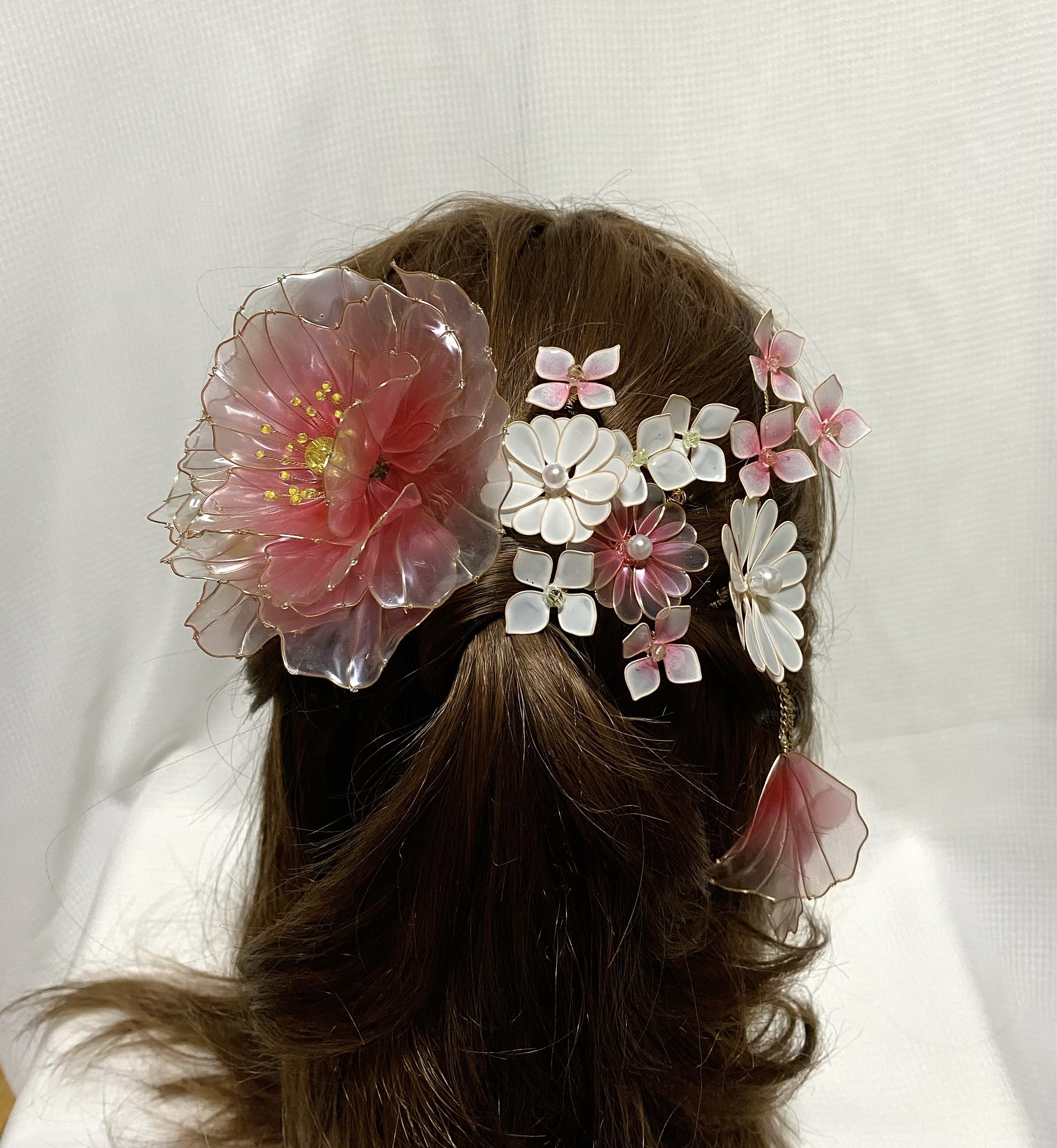 ディップアート髪飾り/成人式/卒業式
