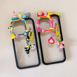 New!! スマホケース スマホリング 透明 クリーム iphoneケース オシャレ 可愛い 4枚目の画像