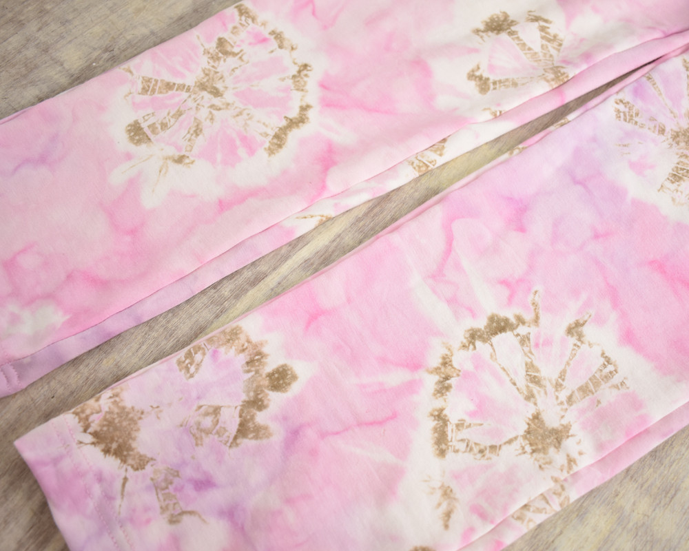 【大きいサイズ】極上の穿き心地！タイダイ柄スキニーストレートストレッチロングパンツ