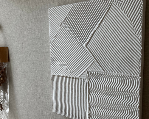 ななページ| テクスチャーアート Flow - sky beige -・テクスチャーアート | Ikumi Yasuzaki