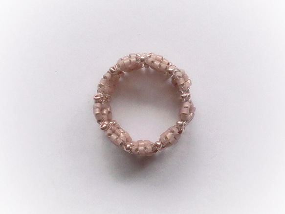 Lacy Grass Ring / エナメルローズ 3枚目の画像