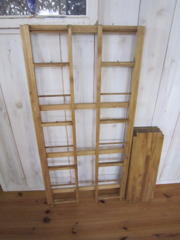 道具無し1分で折り畳式本棚シリーズの60㎝巾サイズ 5枚目の画像