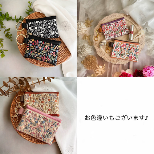 ホワイトベース/フラワーガーデン◇インド刺繍×ふんわりキルト