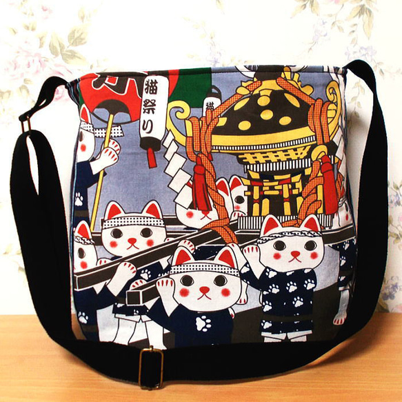 たぬぽん　和装バッグ　着物バッグ　ネコ　猫 たぬぽん 和装バッグ 着物バッグ ネコ 猫 05-b.jpg