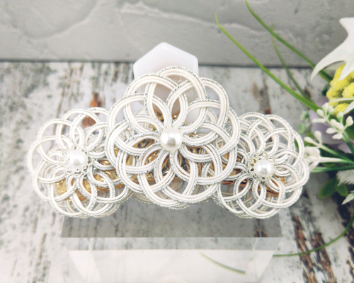 No.241「華やかに過ごすためのヘアクリップ」 水引 ヘアクリップ