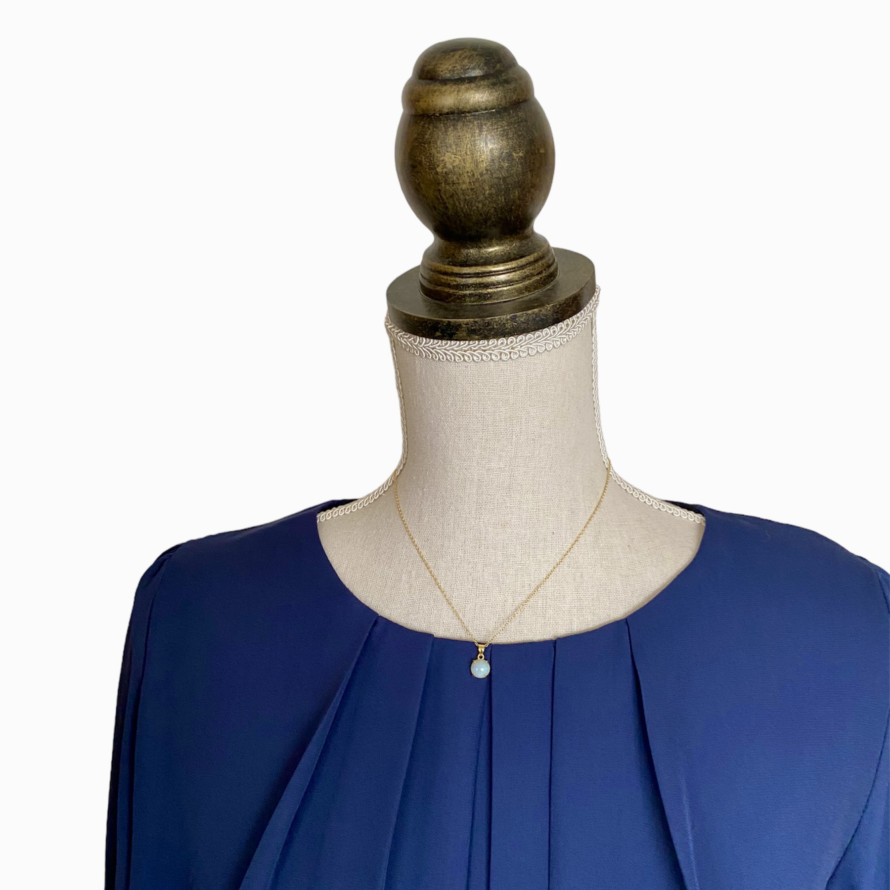 天然オパール14kgfネックレス　オーストラリア産原石から磨いた1点もの！