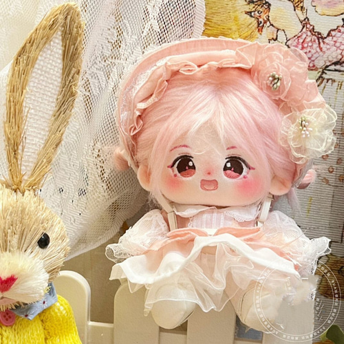 20cm 着せ替えぬいぐるみ 無属性 乙女座 ピンクの髪女の子 着せ
