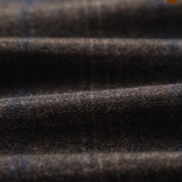 ウール混紡スカート　ウールツイードスカート　チェック柄ウールスカート　ネイビー　S-Mサイズ　S099NV 13枚目の画像