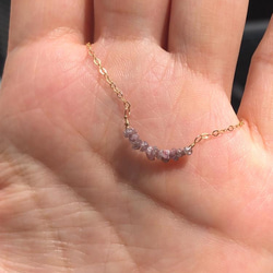 ★再販 希少! 天然ピンクダイヤモンド原石 オーストラリアアーガイル鉱山産 高品質14kgf ネックレス 4枚目の画像